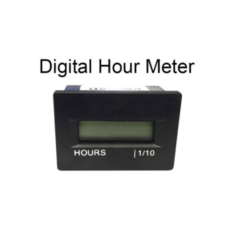 DURAFORCE Small Digital Hour Meter 12v 24v 36v for Marine Boat Engine Rectangle