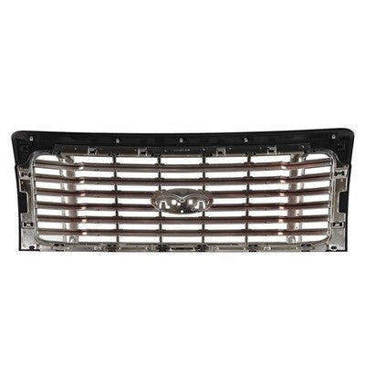 For 2009-2014 Ford F150 F-150 Painted Black Chrome Frame Trim Front Bumper Grill