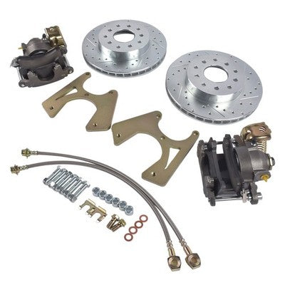 DURAFORCE For GM 10 & 12 Bolt Buick Skylark Chevy Bolt-On Rear Disc Brake Kit w/ E-Brake