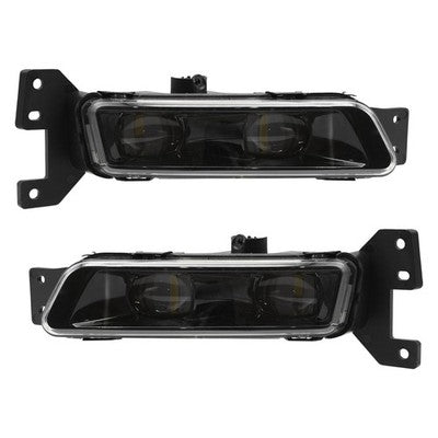 DURAFORCE For 2017-2021 Jeep Grand Cherokee SRT LED Bumper Fog Lights Lamps Set Left+Right