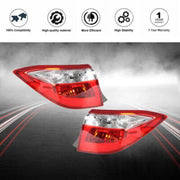 DURAFORCE Rear LH+RH Side Outer Tail Light Signal Lamp Fit For Toyota Corolla Series 14-16