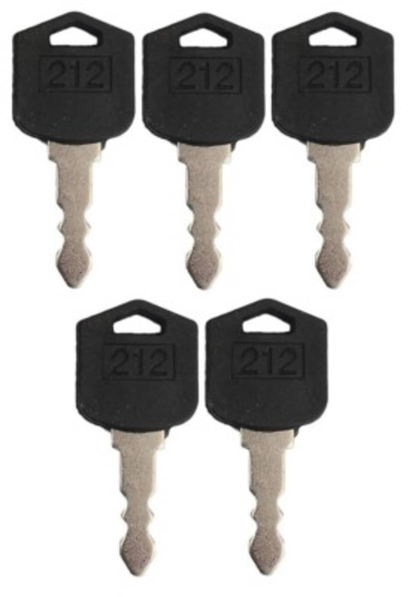 DURAFORCE Ignition Keys for Doosan Daewoo Forklift D25 D35 G25 G35 D554212 5 Pack