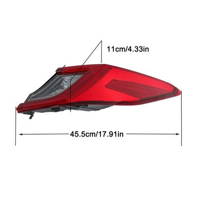 DURAFORCE Tail Light For Toyato Camry XLE XSE 2025 Rear Outer Passenger Clear 1 PCS LED