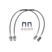 DURAFORCE Front Stainless Brake Lines for 1971-1978 GMC K25 Jimmy Chevrolet 4-6" 89340S