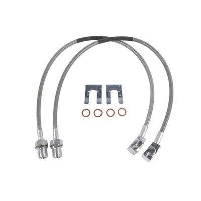 DURAFORCE Front Stainless Brake Lines for 1971-1978 GMC K25 Jimmy Chevrolet 4-6" 89340S