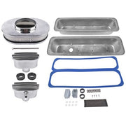 DURAFORCE Aluminum Full Finned 12" Air Cleaner Dress Up Kit for Chevrolet Small Block 350