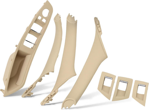 DURAFORCE Beige Inner Door Handle Pull Trim Cover for BMW 5 Series F10 F11 2010-2016
