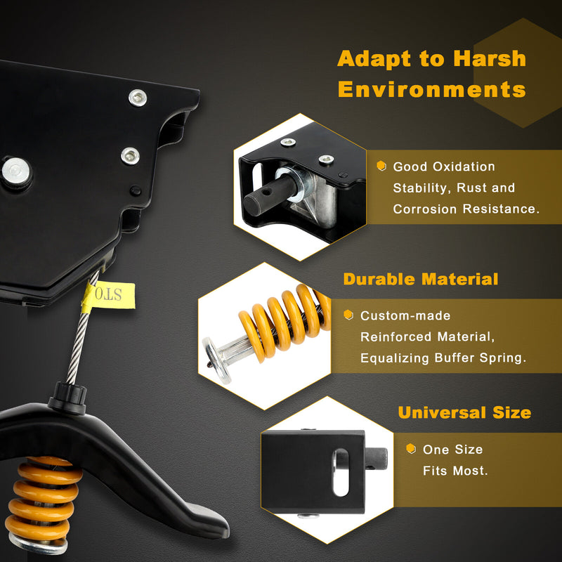 159056 Universal Spare Tire Tyre Winch Hoist Carrier with Offset Cable Assembly