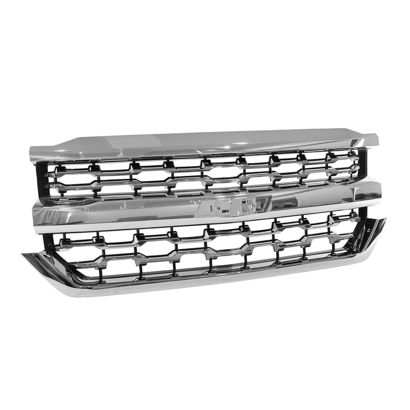 DURAFORCE For Chevrolet Silverado 1500 2016 2017 2018 Chrome Front Bumper Grille LTZ Style