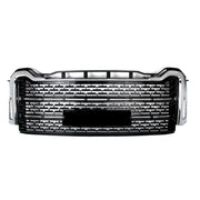 DURAFORCE Front Bumper Grille Black w/Chrome Trim Fit GMC Sierra 2500 HD/3500 HD 2020-2023