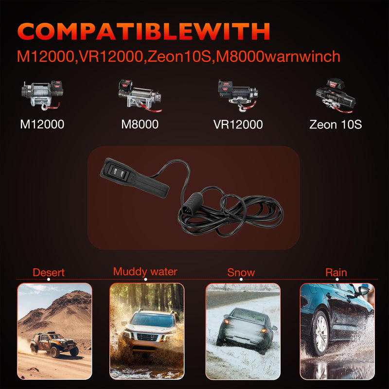 83665 Winch Remote Control for Warn M8000 M10000 M12000 HS9500 Winch Controller