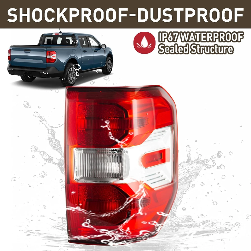 Halogen Tail Light Rear Right Passenger Side for Ford Maverick XL XLT 22 25