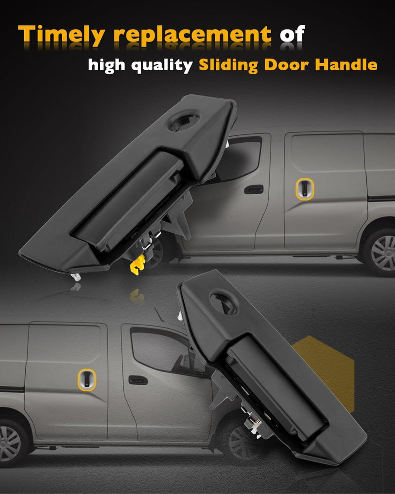 Exterior Rear Right Left Sliding Door Handle for Chevy Nissan NV200 13-21 Pair