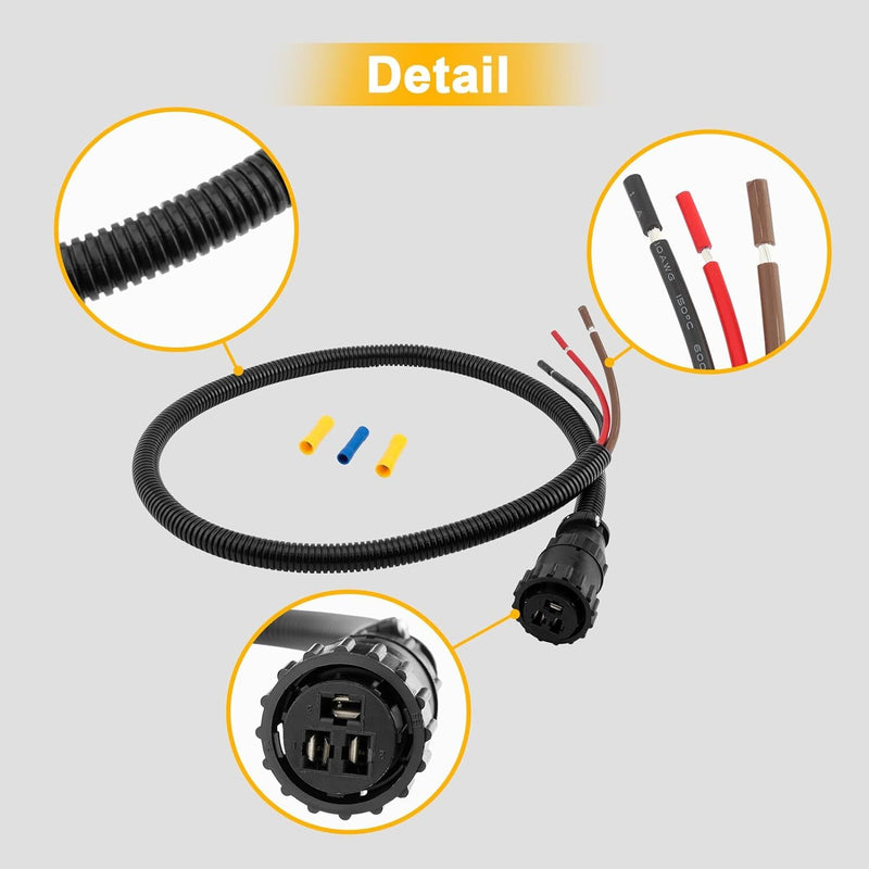 86511459 187103A1 Power Connector Kit for Case IH Tractor Combine Cotton Picker