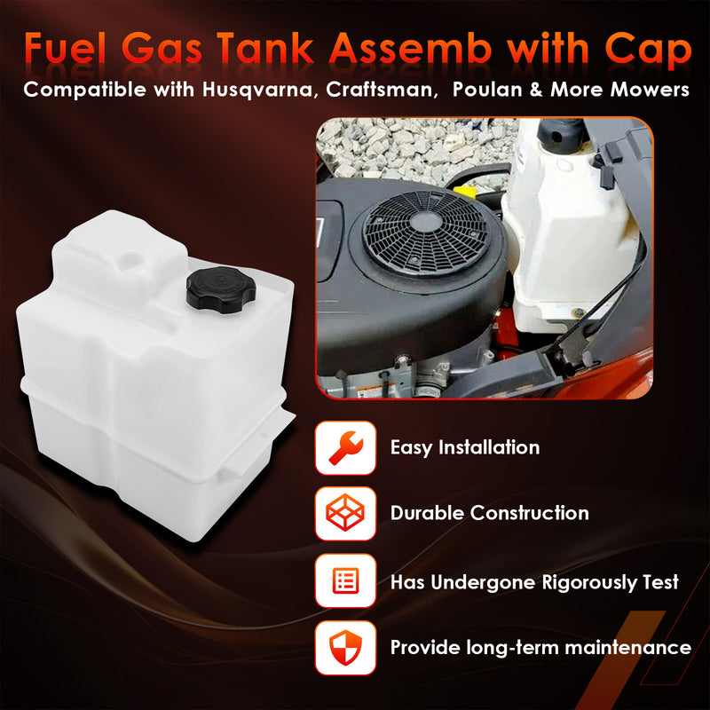 581290101 Fuel Gas Tank Assembly for Husqvarna Craftsman Poulan AYP Lawn Mower