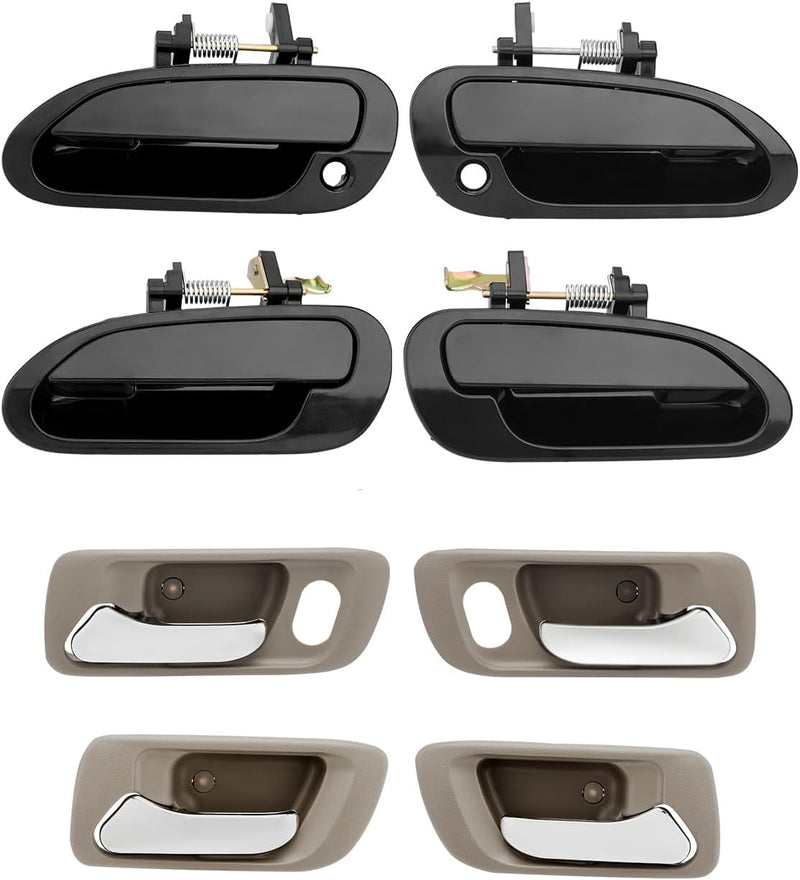 72165S84A01ZC Outside Exterior Interior Door Handle Set for 1998-02 Honda Accord