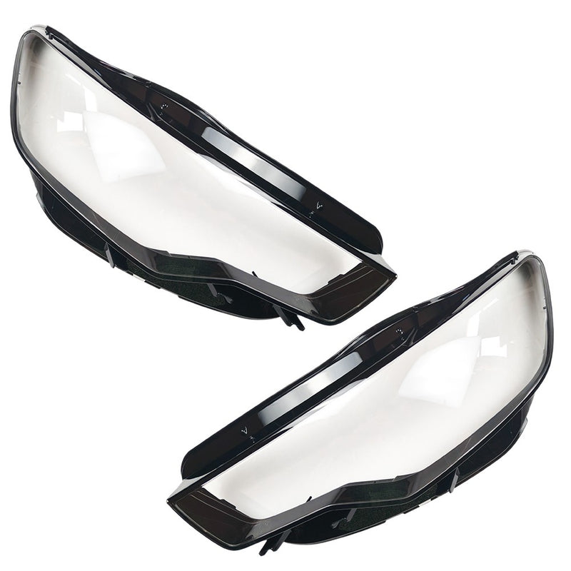 Clear Headlight Headlamp Lens Covers Left and Right for Audi A6 C7 2011 2015