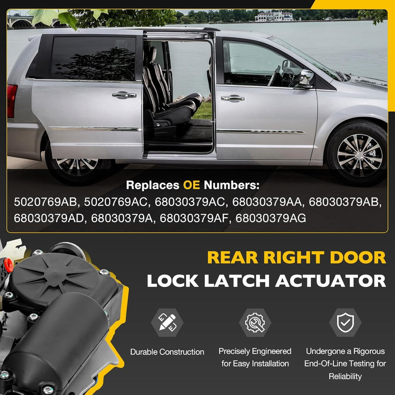 5020768AC Rear Right Sliding Door Lock Actuator for Dodge Grand Caravan Chrysler