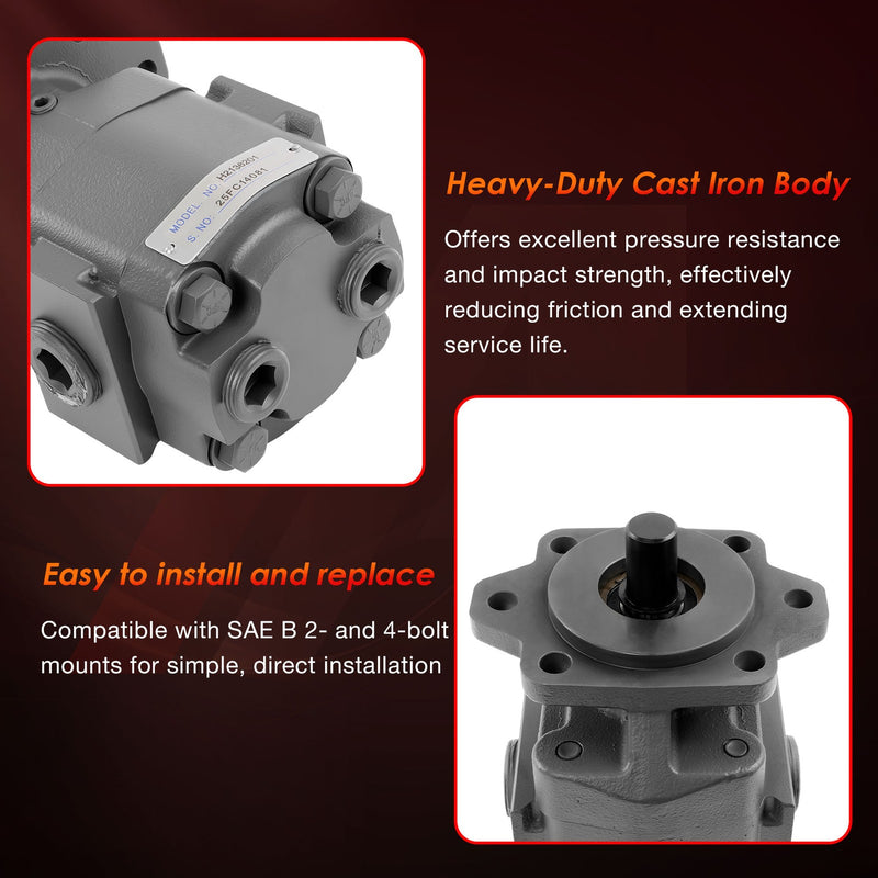 H2136201 Hydraulic Pump 3000 PSI 7/8 Inch 13 Spline Shaft Heavy Duty