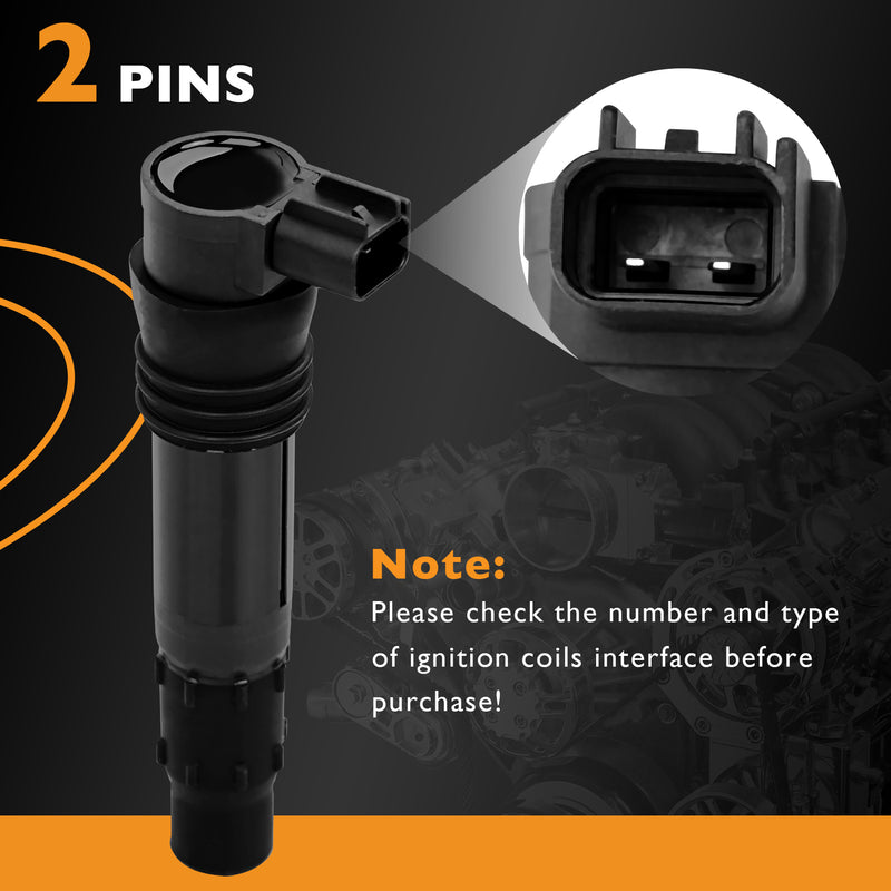 1297004400 Ignition Coil for Suzuki Hayabusa 99 12 GSX1300R GSX1300RZ 4 Pack