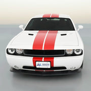DURAFORCE Vinyl Rally Stripes Racing Stripe Hood Trunk Roof for Dodge Challenger 10 Inch