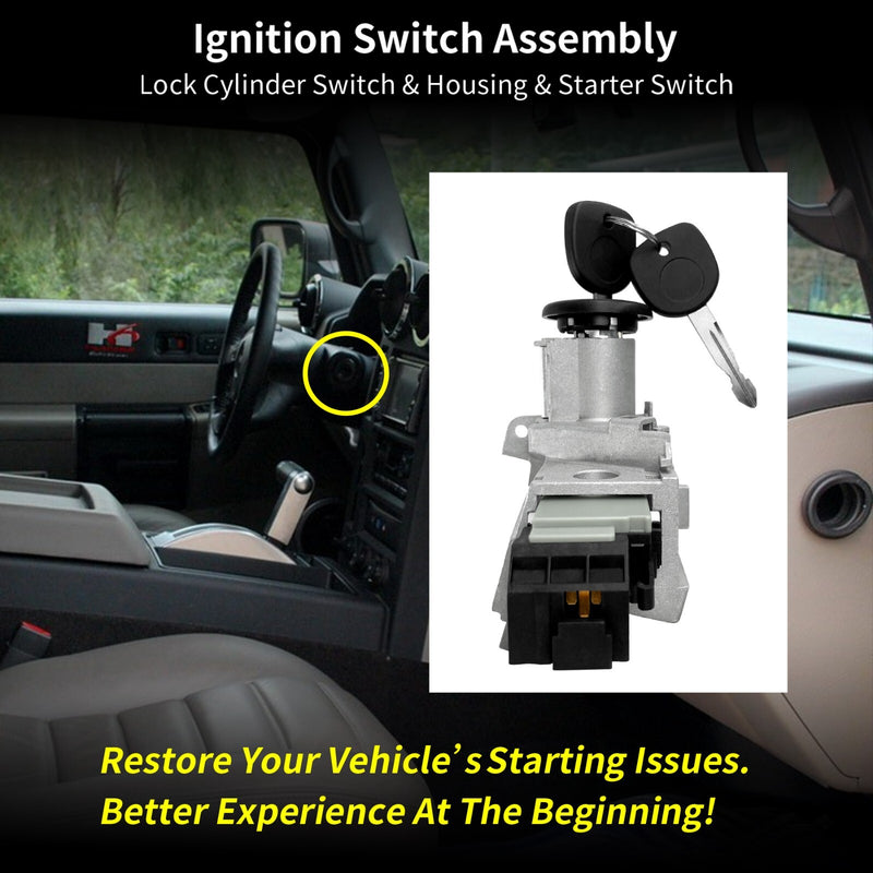 Ignition Lock Cylinder Switch Housing For Chevy Silverado GMC Sierra 03 To 07