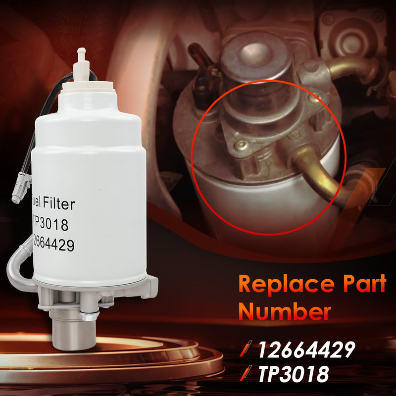 12664429 Fuel Filter Housing for Duramax 6.6L Chevy Silverado GMC 2011 2016
