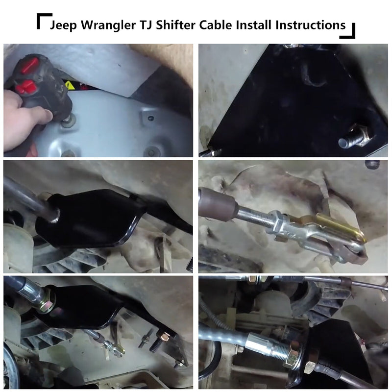 Transfer Case Cable Shift Linkage Heavy Duty Upgrade for 97-06 Jeep Wrangler TJ