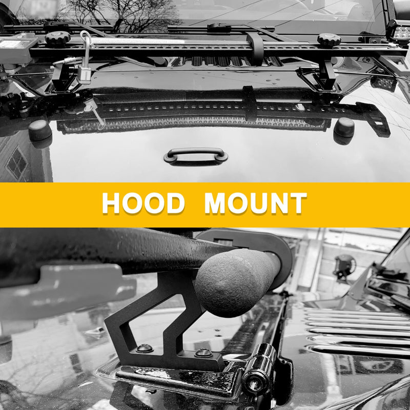 Hi Lift Jack Mounting Bracket Hood Hinge Kit for Jeep Wrangler JK 2007 2018