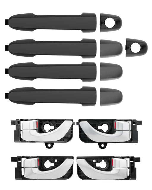 DURAFORCE 826513K000 Outside Interior Door Handle Set for Hyundai Sonata 2006-2008