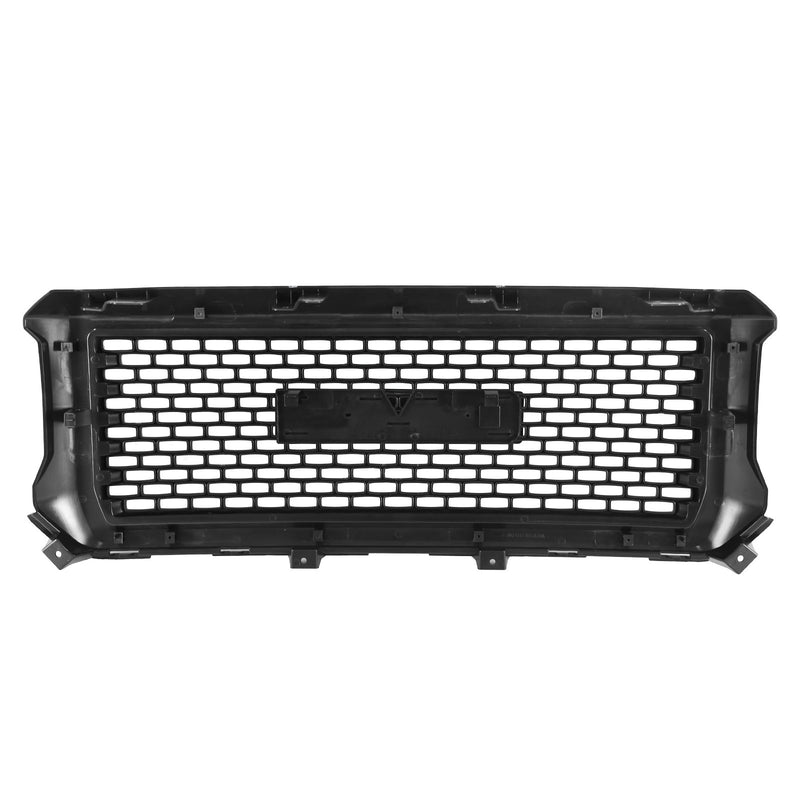 DURAFORCE Front Upper Bumper Grille Matte Black For GMC Sierra 1500 2014 2015 Denali Style