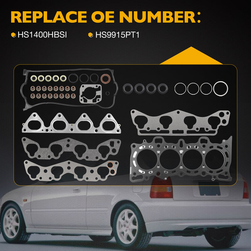 HS9915PT1 Cylinder Head Gasket Set for Honda Civic Del Sol HX CX DX 1996 00 1.6L