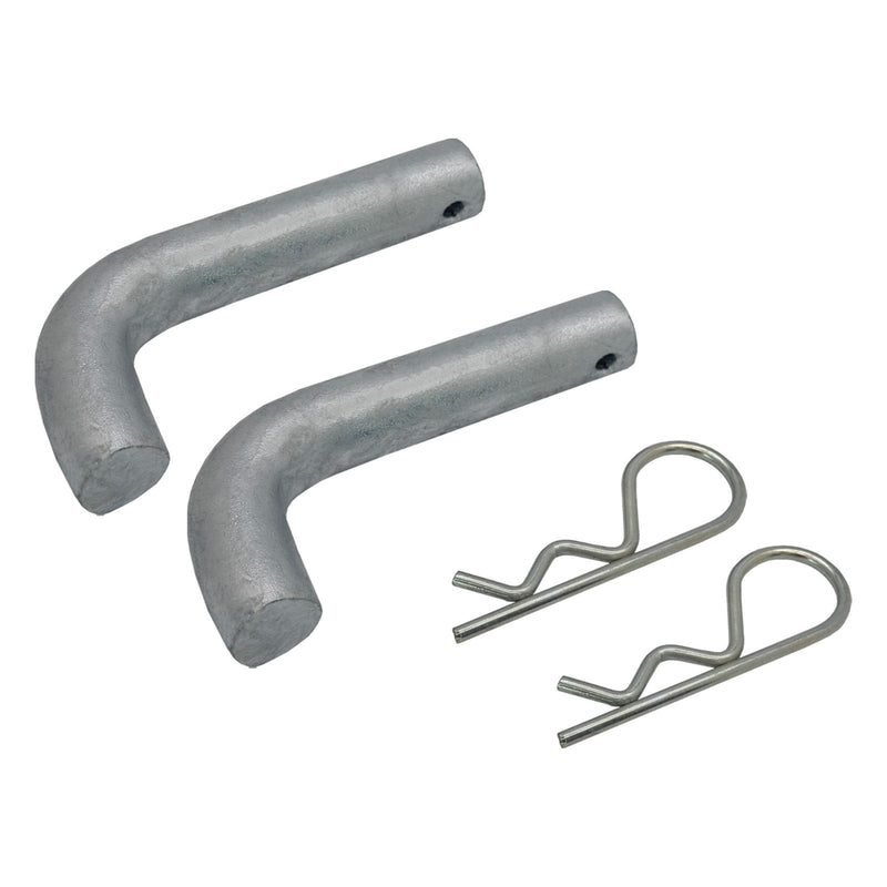 Floating Dock Hinge Connector Pin 3-1/4 x 3/4 Heavy Duty Galvanized Steel 2 Pack