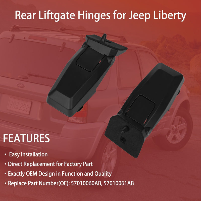 Rear Liftgate Window Glass Hatch Hinge Left and Right for Jeep Liberty 2008-2012