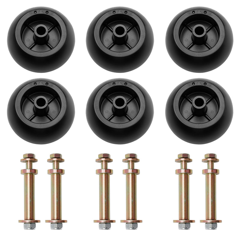 K535142110 Mower Deck Wheels Kit for Kubota Anti Scalp Wheel K537142110 6Pcs