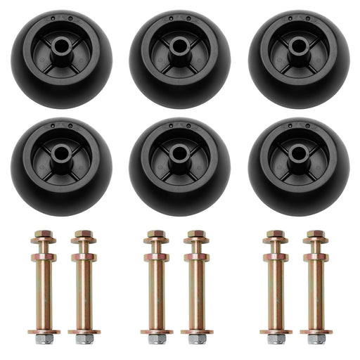DURAFORCE K535142110 Mower Deck Wheels Kit for Kubota Anti Scalp Wheel K537142110 6Pcs
