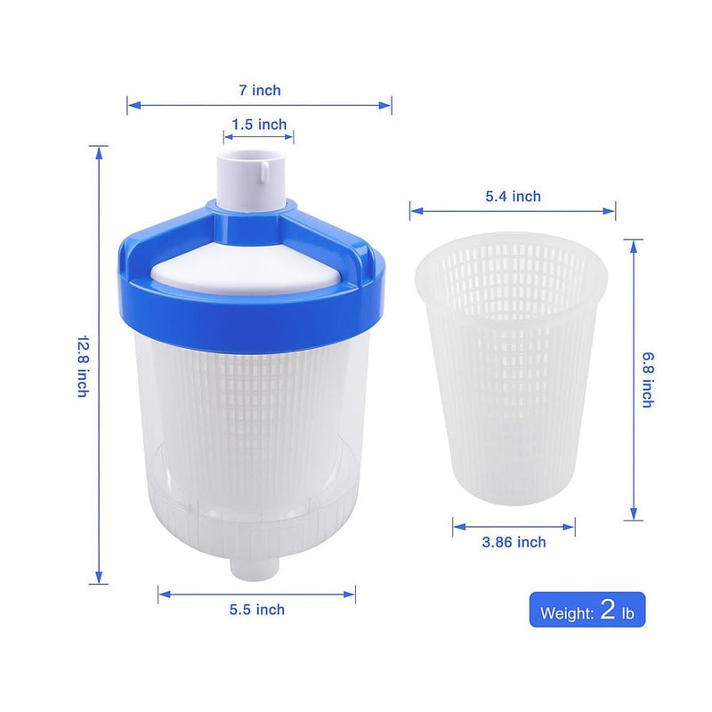 In Line Pool Leaf Catcher Canister With Basket For Hayward W560 PoolVacuum