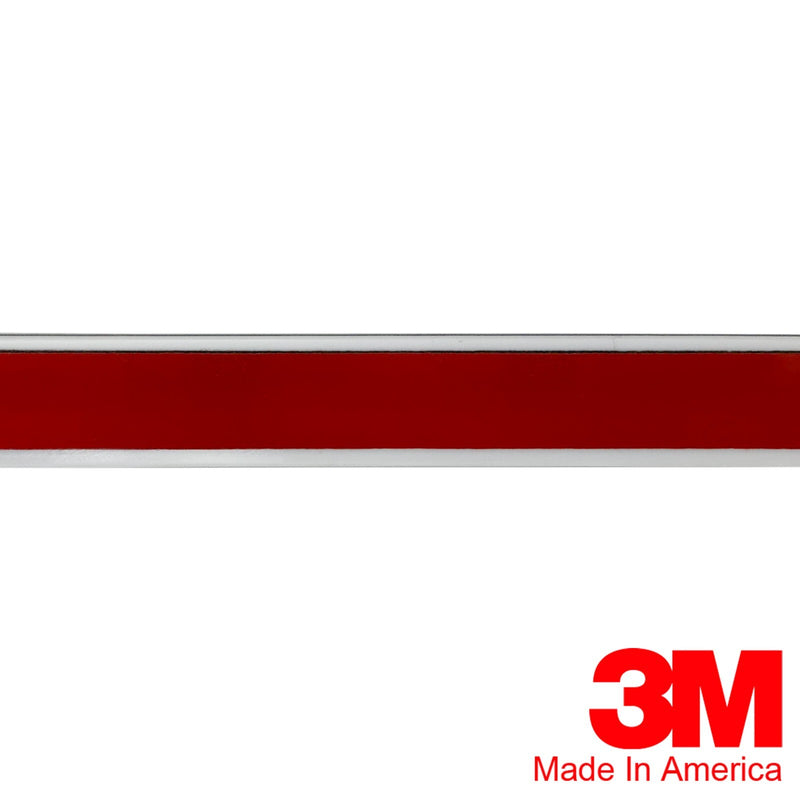White Chrome Side Body Trim Molding 7 8 Inch Formed Pointed Ends Vintage Style