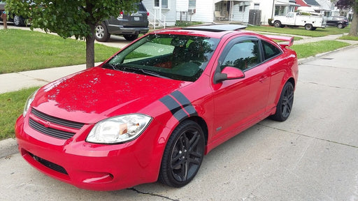 DURAFORCE 4 Inch Dual Fender Stripe Hash Mark Stripe Decal Graphic Kit for Chevy Cobalt