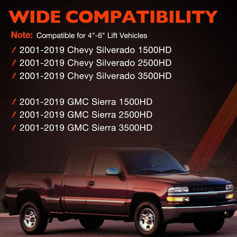 KRSWEL46 4 6 Sway Bar End Links for Chevy GMC 1500HD 2500HD 3500HD 99 19 2 Pcs