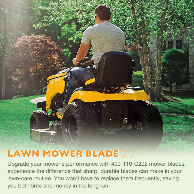 490 110 C202 21 Mower Mulching Blade Set for Cub Cadett XT1 XT2 LT42 2x