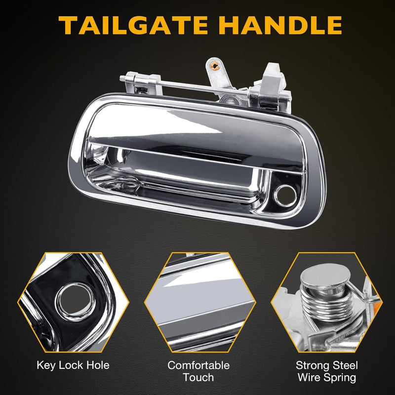 80867 Tailgate Handle with Lock Cylinder Key for Toyota Tundra 00 06 69090 0C010