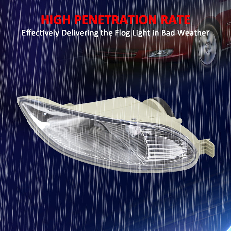 DURAFORCE For 2005-2008 Toyota Corolla 2002-2004 Toyota Camry Pair Fog Lights Lamps W/Bulb