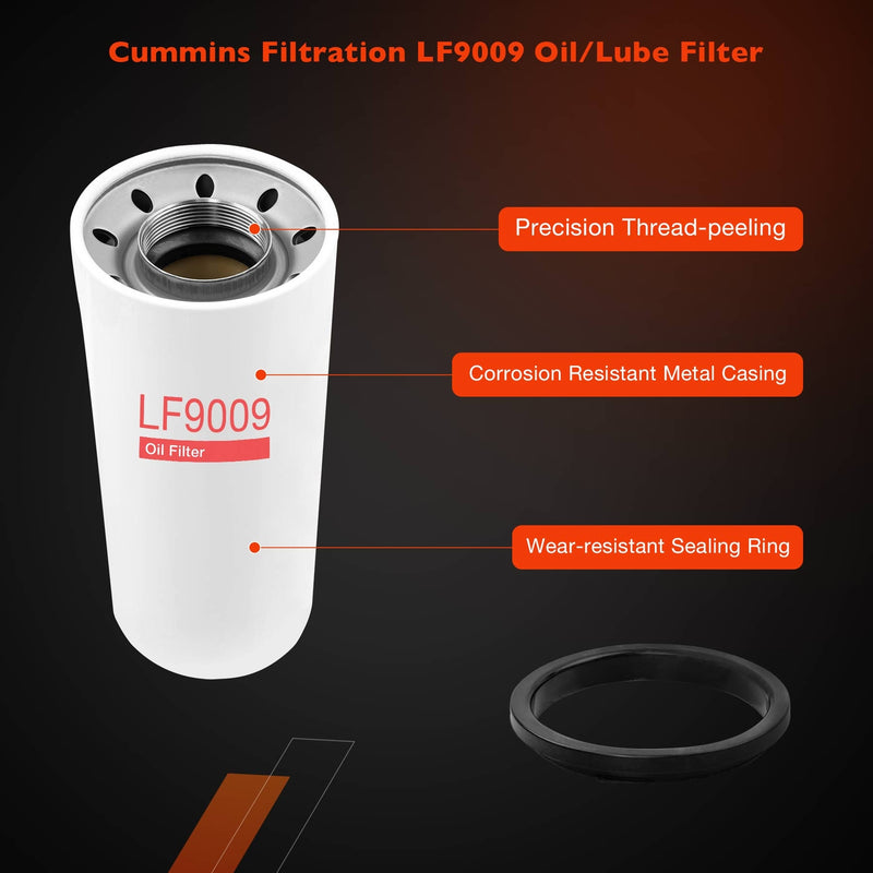 LF9009 Oil Lube Fuel Filter for Fleetguard Cummins ISL ISL9 ISB PX9 6CT