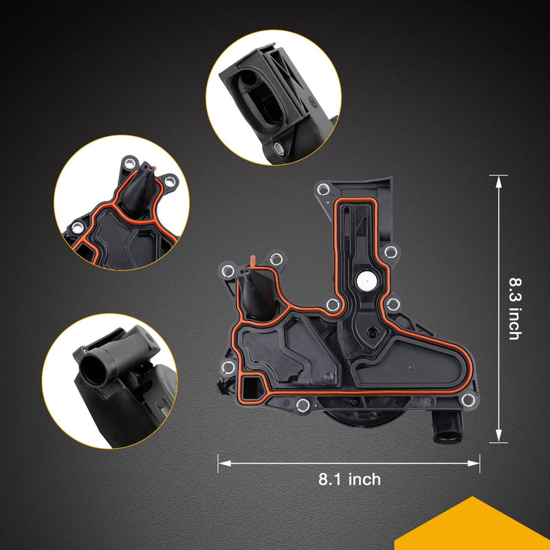 06H103495AH PCV Valve Crankcase Vent Oil Separator Kit For Audi A3 A4 A5 VW CC