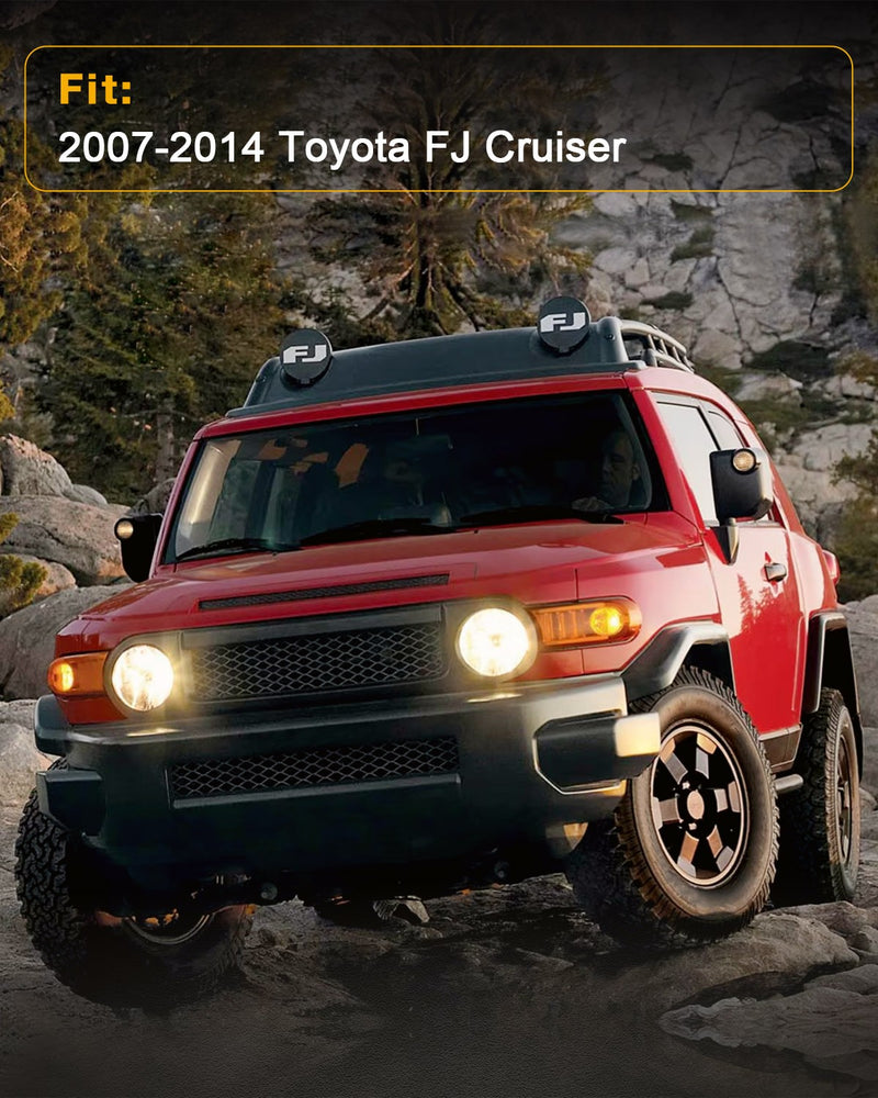 Red Upper Outer Moulding Trim Front Top Windshield for Toyota FJ Cruiser 2007 14