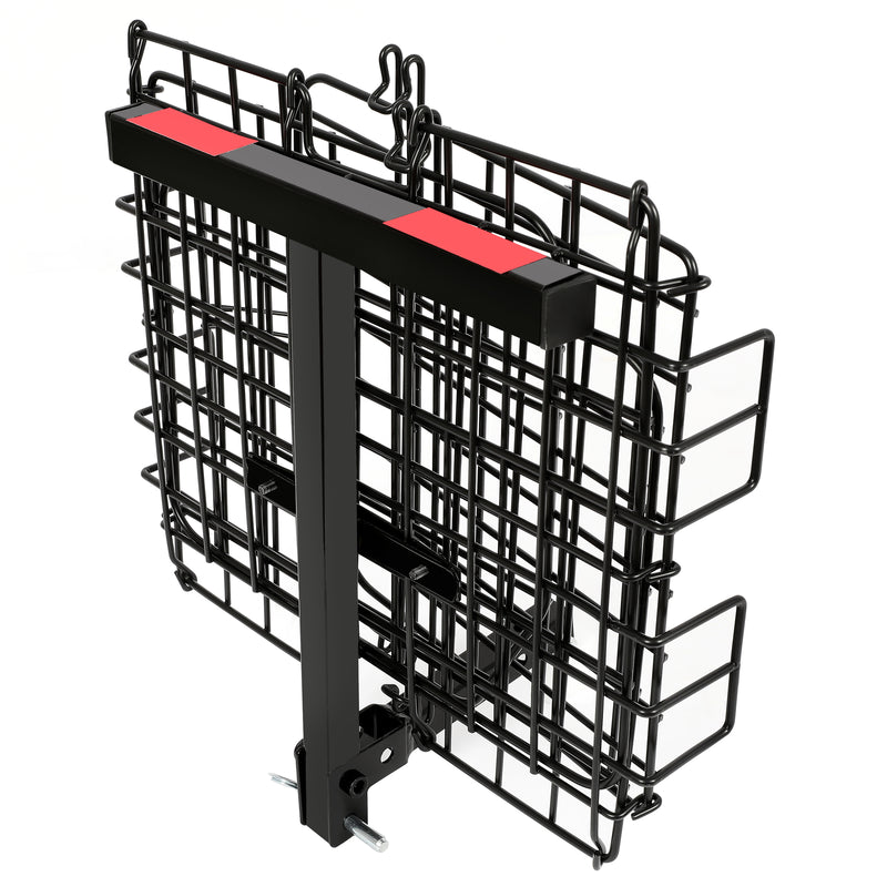 Folding Rear Basket Accessory for Most Mobility Scooters Sturdy Steel Black