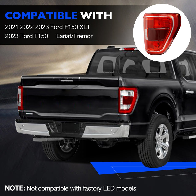 Rear Right Side Tail Light Brake Lamp with Blind Spot Fit for 2021 23 Ford F150