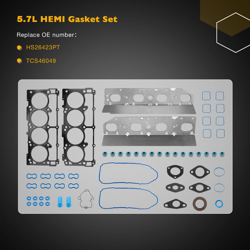 Non MDS Lifter Camshaft Head Gasket For Dodge Ram 1500 Aspen 2009 2015 5 7 Hemi
