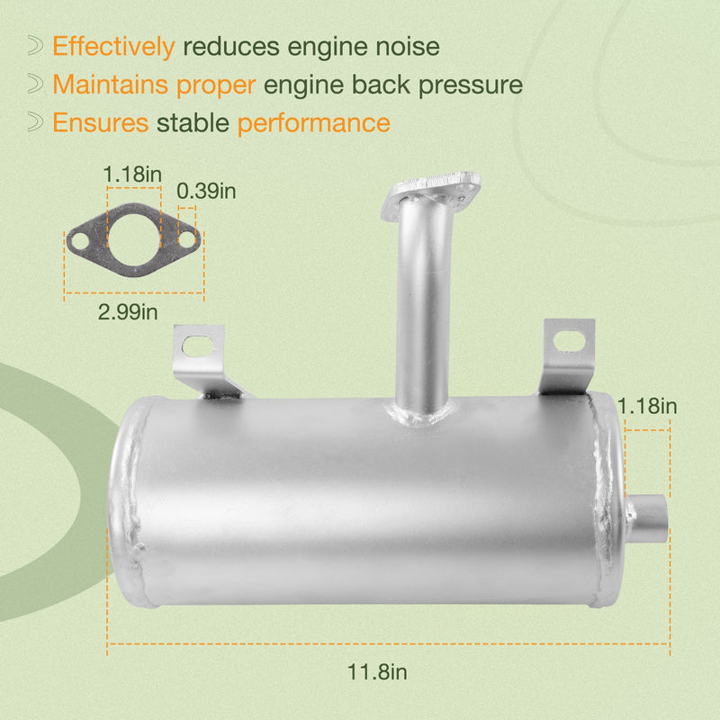 AM122848 Exhaust Muffler Silencer For John Deere LT133 Lawn Tractor Kohler 15HP